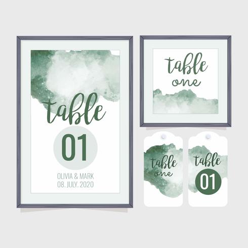 Vector Wedding Table Number Template Download Free Vectors Clipart Graphics Vector Art