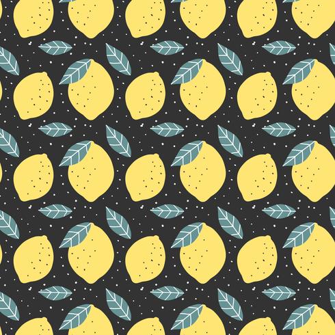 Doodle Lemon Illustration Background vector