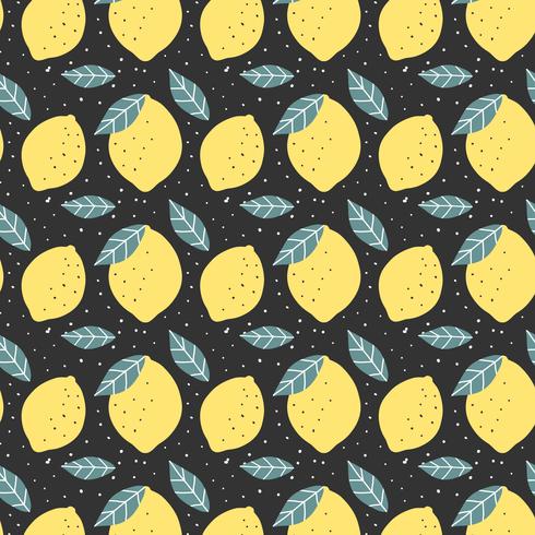 Doodle Lemon Illustration Background vector