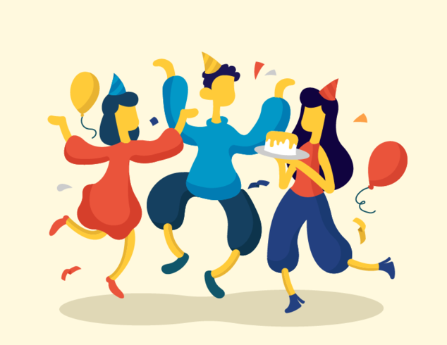 Parties and Gatherings Vector