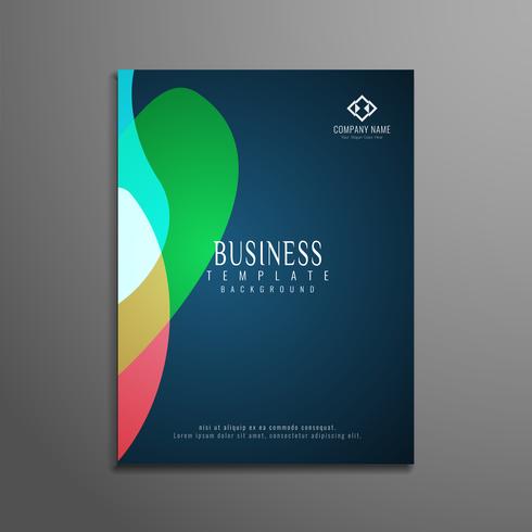 Abstract business flyer template design vector