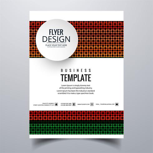 Abstract stylish buisness brochure card template design vector