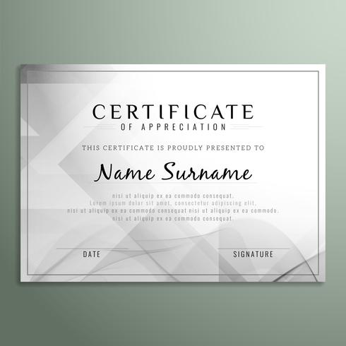 Abstract certificate background vector