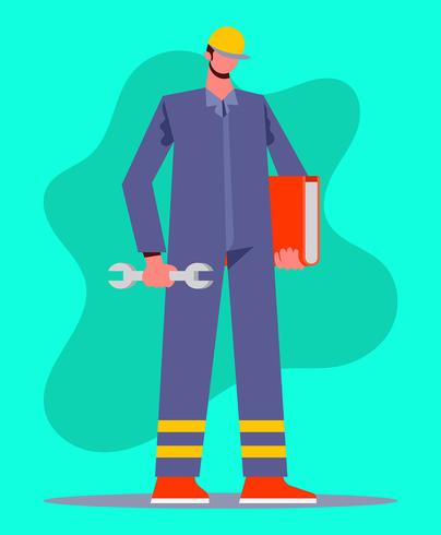 Factory Worker Illustration vector