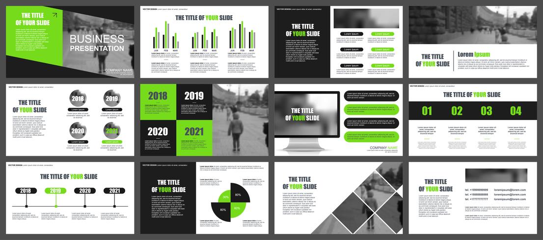 Business Infographic Powerpoint Slide Templates vector