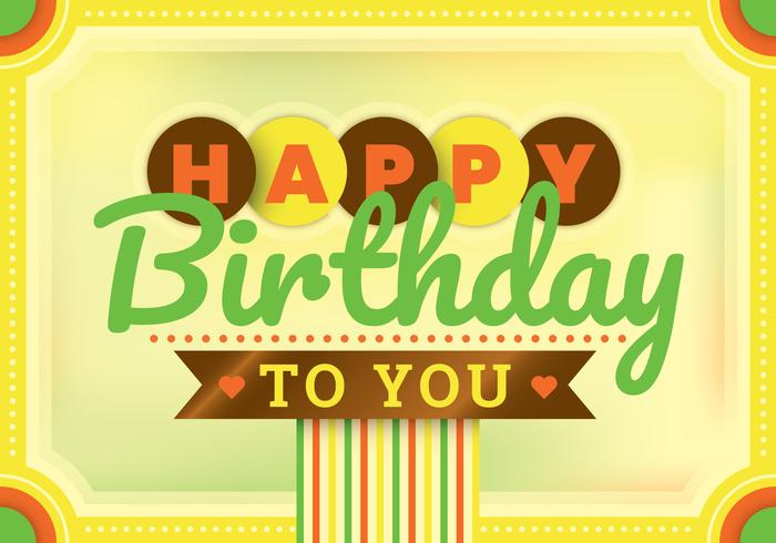 Birthday card vector