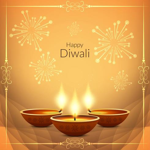 Fondo abstracto feliz diwali vector