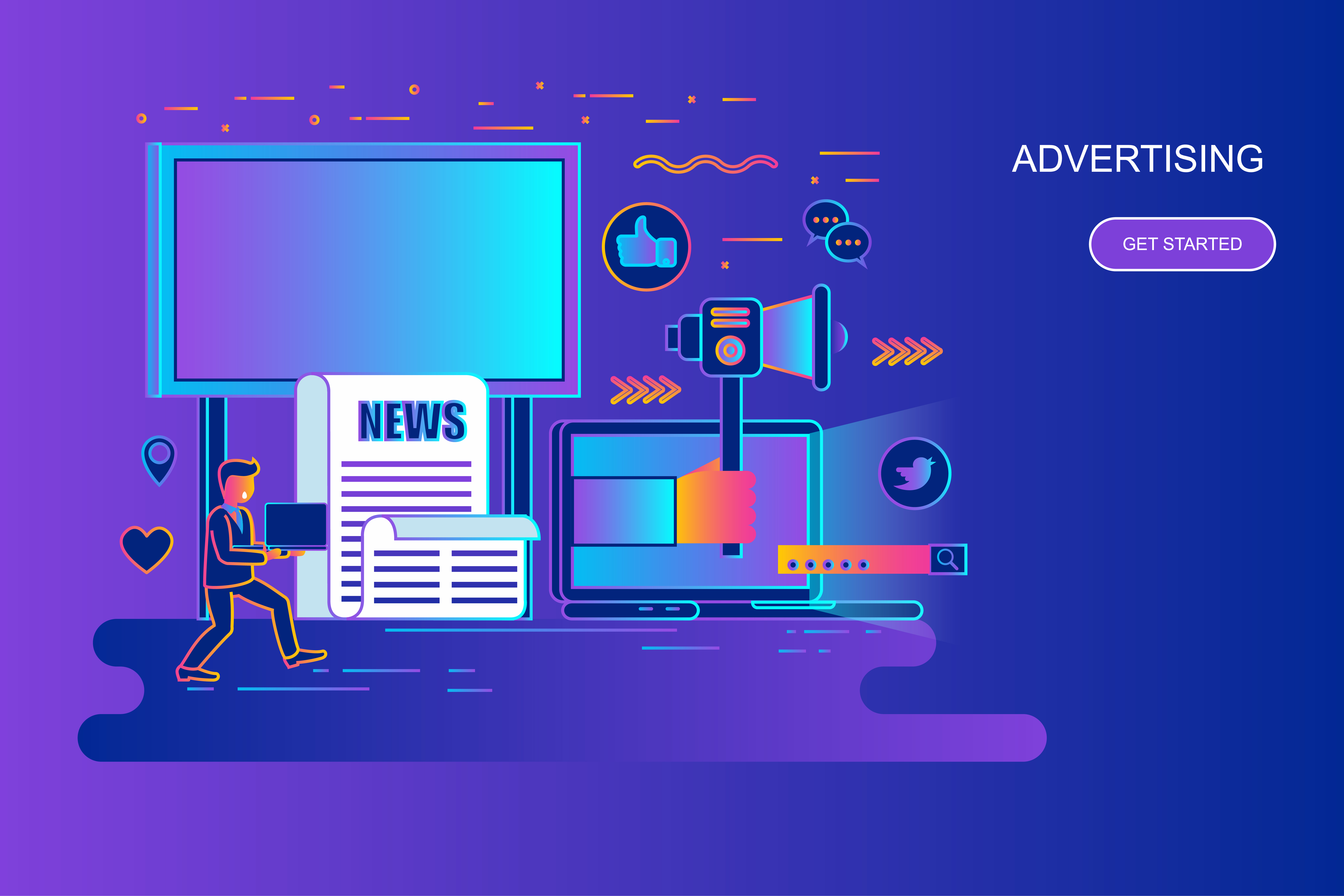 Ad flat. Ad flat