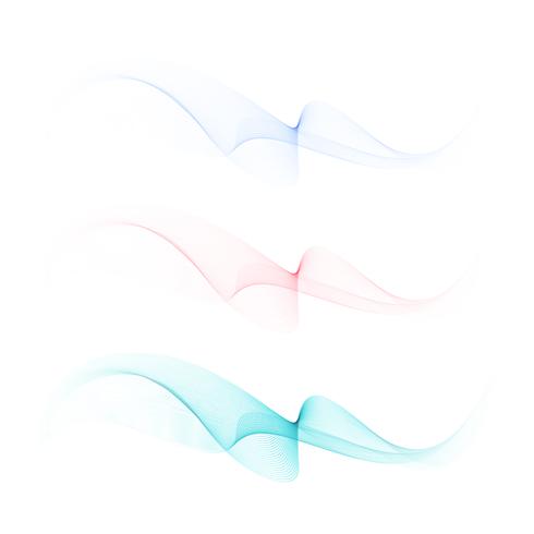 Abstract stylish wave background vector