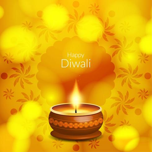 Resumen hermoso feliz Diwali festival saludo fondo vector