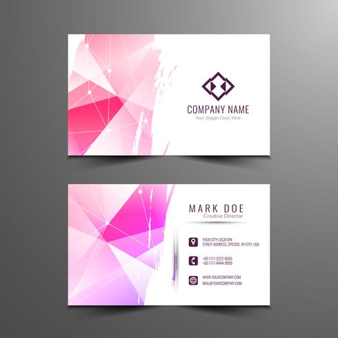 Abstract modern business card template  vector