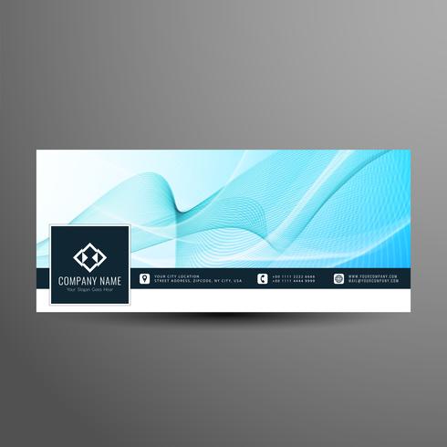 Abstract colorful facebook timeline banner template vector