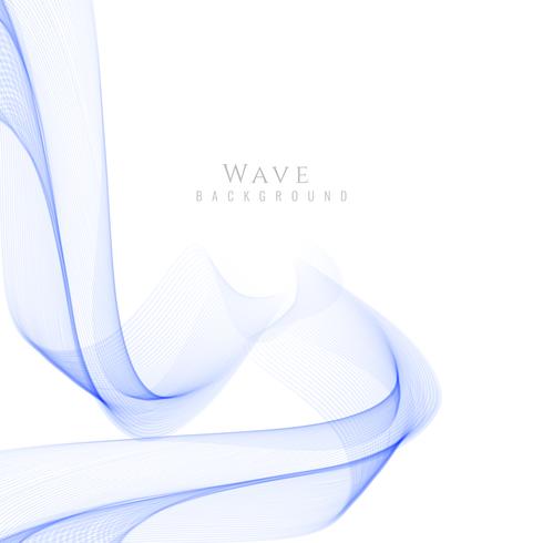 Abstract stylish wave background vector