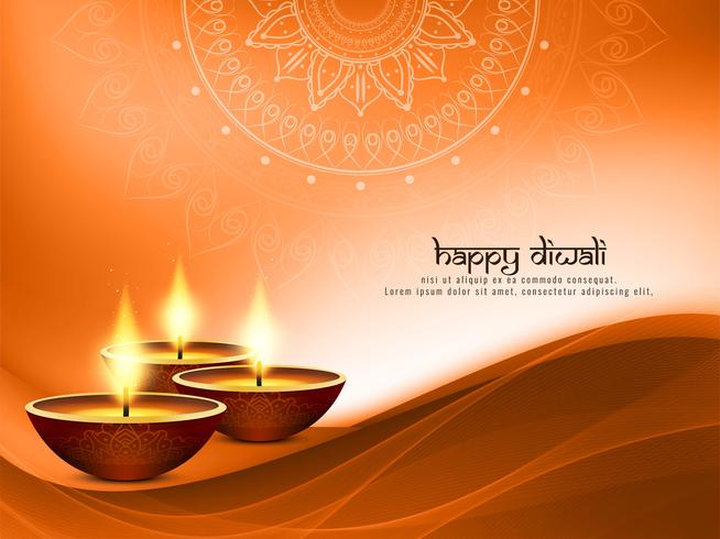 Abstract Happy Diwali decorative background vector