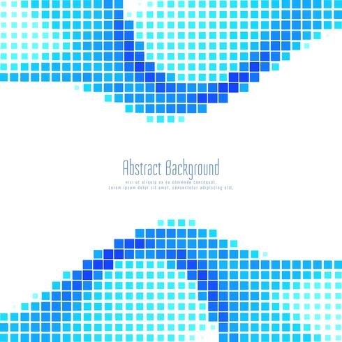 Abstract blue mosaic background vector