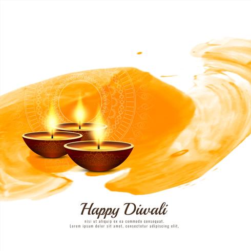 Abstract religious Happy Diwali background vector