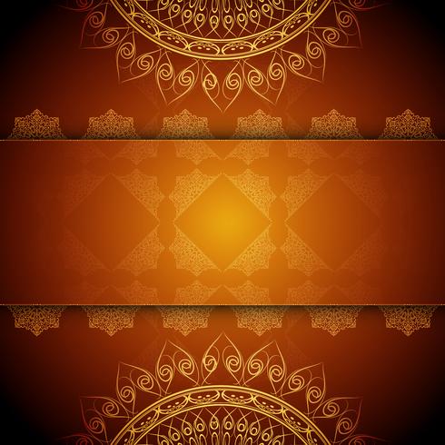 Abstract stylish luxury mandala background vector