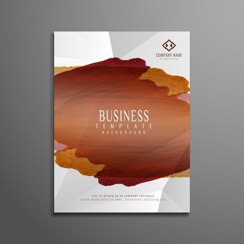 Abstract watercolor business flyer template design vector