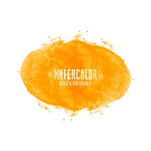 Abstract yellow watercolor design background vector