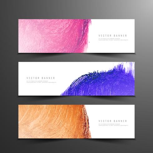 Abstract modern banners set vector