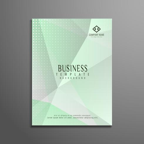 Abstract geometric business flyer template design vector