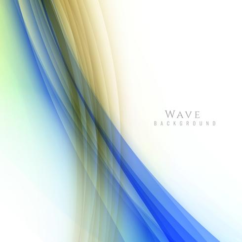 Abstract elegant wave stylish background vector