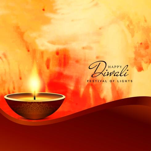 Abstract Happy Diwali Indian festival background design vector