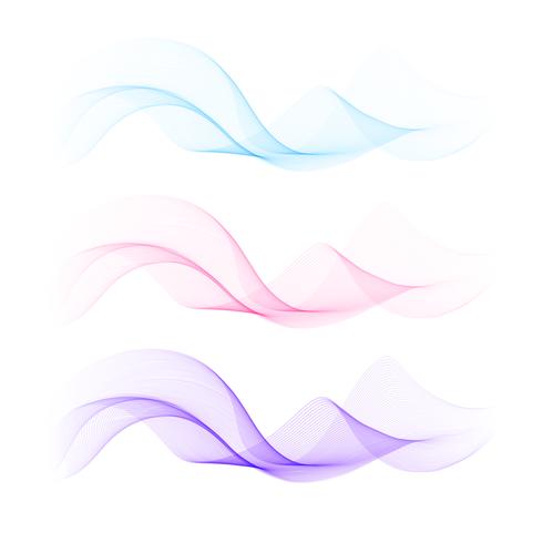 Abstract stylish wave background vector