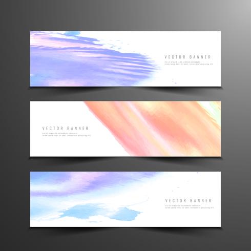 Conjunto de banners moderno abstracto vector