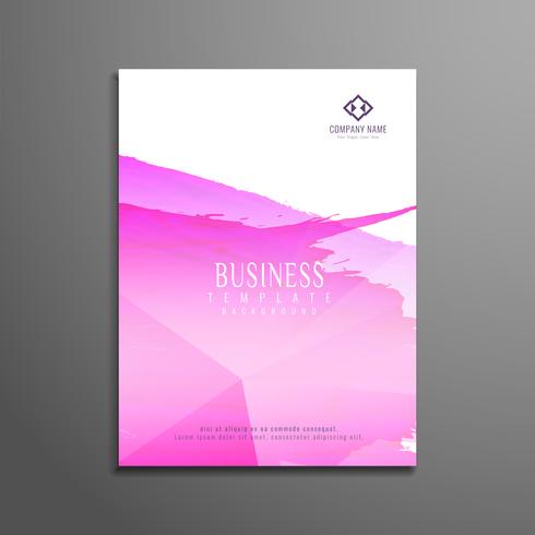 Abstract watercolor business flyer template design vector