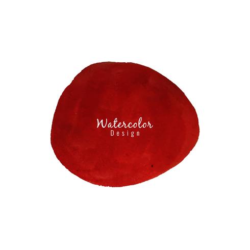 Abstract red watercolor spot design background vector