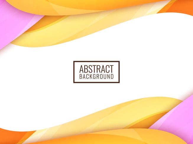Abstract colorful wavy background vector