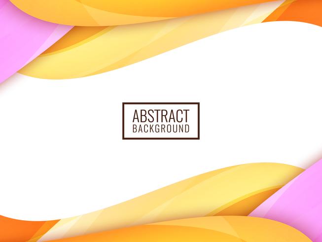 Abstract colorful wavy background vector