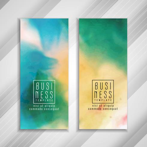 Abstract colorful business template design vector