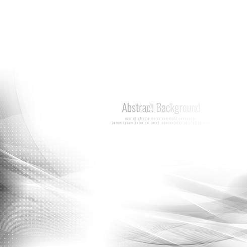 Abstract grey wave stylish background vector