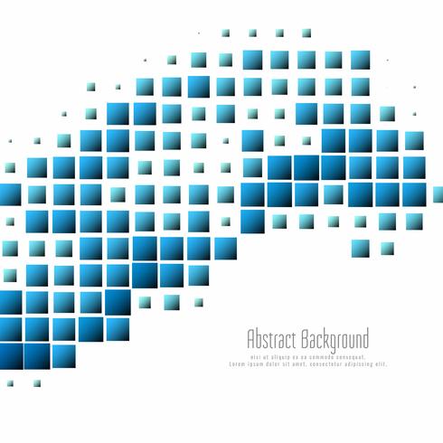 Abstract blue mosaic background vector