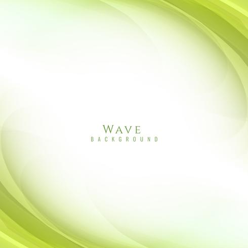Abstract stylish green wave background vector