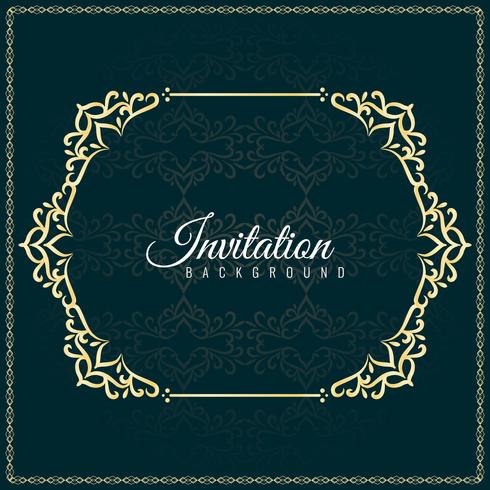 Abstract decorative Invitation background design vector