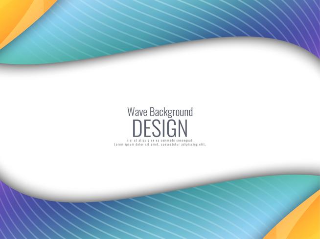 Abstract stylish colorful wavy background vector