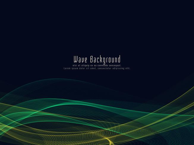 Abstract colorful stylish glowing wave background 253343 Vector Art at