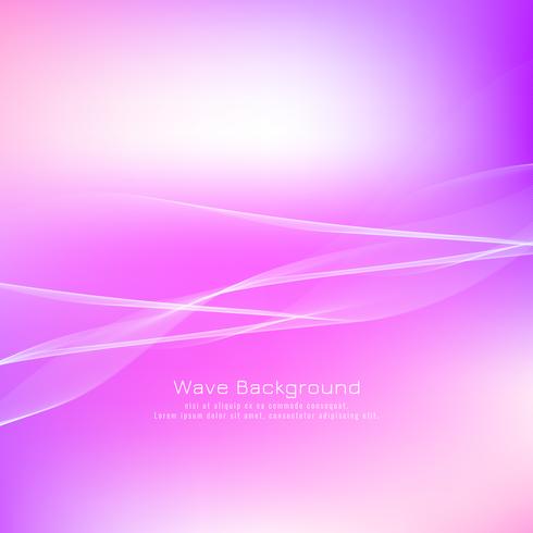 Abstract pink wave background vector