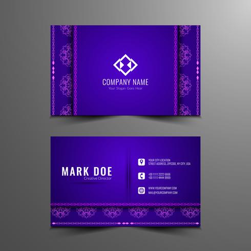 Abstract artistic business card template  vector