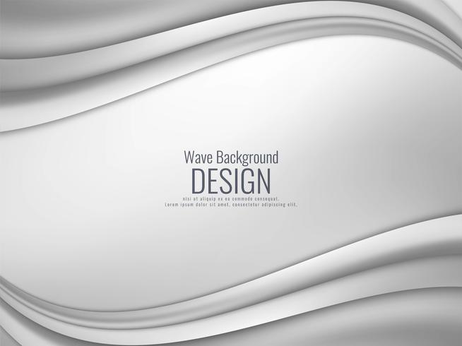 Abstract grey wavy modern background vector