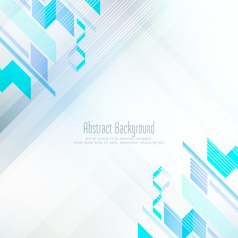 Abstract geometric shape blue background vector