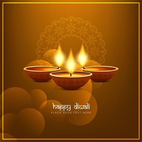 Abstract Happy Diwali background vector