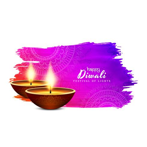 Resumen hermoso feliz Diwali festival saludo fondo vector