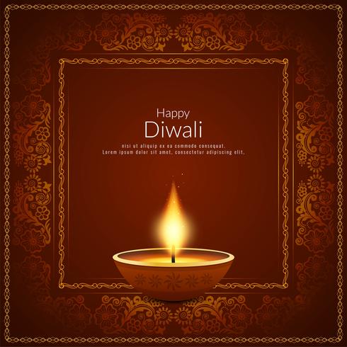 Abstract Happy Diwali Indian festival background