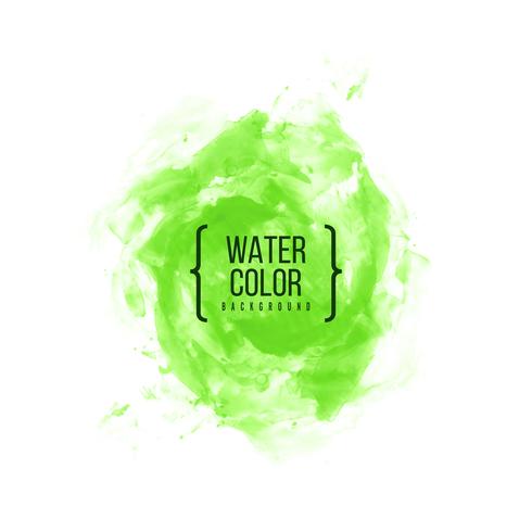 Abstract green watercolor background vector