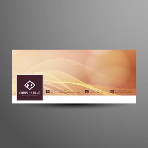 Resumen facebook timeline banner elegante plantilla vector