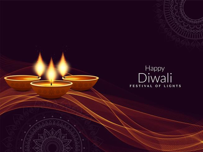 Fondo elegante religioso abstracto feliz Diwali vector